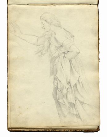  Francesco Baratta  (Genova, 1805 - 1835) : Album di disegni con vedute di Roma e studi vari, alcuni dalla statuaria antica e da Raffaello.  - Auction Graphics & Books - Libreria Antiquaria Gonnelli - Casa d'Aste - Gonnelli Casa d'Aste