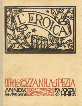  Lorenzo Viani  (Viareggio, 1882 - Ostia, 1936) [e altri] : L'Eroica. Anno V. Fascicoli I-II-III.  Felice Casorati  (Novara, 1883 - Torino, 1963)  - Auction Graphics & Books - Libreria Antiquaria Gonnelli - Casa d'Aste - Gonnelli Casa d'Aste