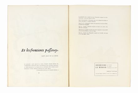 Derriere Le Miroir. Periodici e Riviste, Arte, Pittura, Libro d'Artista, Collezionismo e Bibliografia, Arte, Collezionismo e Bibliografia  Vasilij Vasil'evic Kandinskij  (Mosca, 1866 - Neuilly-sur-Seine, 1944), Pierre Tal-Coat, Joan Mir  (Montroig, 1893 - Palma di Majorca, 1983), Alberto Giacometti  (Borgonovo, 1901 - Coira, 1966), Raoul Ubac  (1910,  - 1985), Marc Chagall  (Vitebsk, 1887 - St. Paul de  Vence, 1985)  - Auction Graphics & Books - Libreria Antiquaria Gonnelli - Casa d'Aste - Gonnelli Casa d'Aste