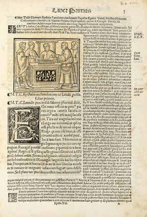  Cicero Marcus Tullius : Epistolae familiares [...] Ubertini crescentinatis expositionibus.  Ubertino da Crescentino  - Asta Grafica & Libri - Libreria Antiquaria Gonnelli - Casa d'Aste - Gonnelli Casa d'Aste