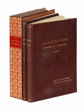 La Gazzetta di Adua.  - Asta Grafica & Libri - Libreria Antiquaria Gonnelli - Casa d'Aste - Gonnelli Casa d'Aste