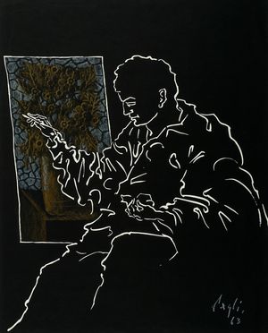  Corrado Cagli  (Ancona, 1910 - Roma, 1976) : L'artista.  Gianni Dova  (Roma, 1925 - Pisa, 1991)  - Auction Graphics & Books - Libreria Antiquaria Gonnelli - Casa d'Aste - Gonnelli Casa d'Aste