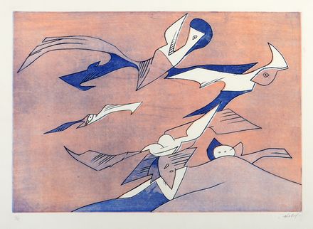  Corrado Cagli  (Ancona, 1910 - Roma, 1976) : L'artista.  Gianni Dova  (Roma, 1925 - Pisa, 1991)  - Auction Graphics & Books - Libreria Antiquaria Gonnelli - Casa d'Aste - Gonnelli Casa d'Aste