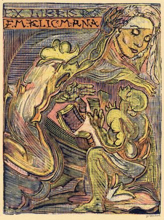  Josef Vchal  (Milavce, 1884 - Studenany, 1969) : Lotto composto di 5 incisioni.  - Asta Grafica & Libri - Libreria Antiquaria Gonnelli - Casa d'Aste - Gonnelli Casa d'Aste