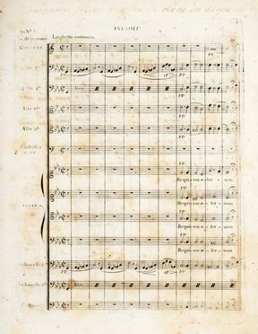  Cherubini Luigi : Messe de Requiem.  - Asta Grafica & Libri - Libreria Antiquaria Gonnelli - Casa d'Aste - Gonnelli Casa d'Aste