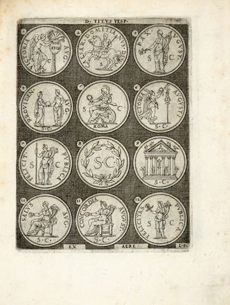  Zantani Antonio : Omnium Caesarum verissimae imagines ex antiquis numismatis desumptae [...] Libri primi. Editio altera.  Enea Vico  (Parma,, 1523 - Ferrara,, 1567)  - Asta Grafica & Libri - Libreria Antiquaria Gonnelli - Casa d'Aste - Gonnelli Casa d'Aste