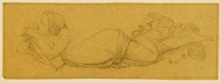  John Flaxman  (York, 1755 - Londra, 1826) [attribuito a] : Tre studi di fanciulle con la lira.  - Asta Grafica & Libri - Libreria Antiquaria Gonnelli - Casa d'Aste - Gonnelli Casa d'Aste