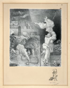  Adolphe-Léon Willette  (Châlons sur Marne, 1857 - Parigi, 1926) : I 7 peccati capitali.  - Asta Grafica & Libri - Libreria Antiquaria Gonnelli - Casa d'Aste - Gonnelli Casa d'Aste