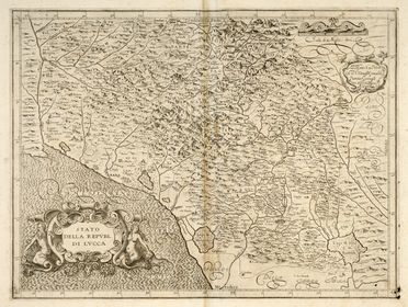  Magini Giovanni Antonio : Stato della Republica di Lucca. Geografia e viaggi  - Auction Graphics & Books - Libreria Antiquaria Gonnelli - Casa d'Aste - Gonnelli Casa d'Aste