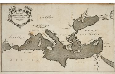  Kircher Athanasius : Mappa maris Mediterranei Fluxiis currentes et naturam motionum explicans.  - Asta Grafica & Libri - Libreria Antiquaria Gonnelli - Casa d'Aste - Gonnelli Casa d'Aste