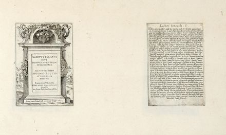  Falda Giovanni Battista : Il nuovo teatro delle fabriche, et edificii, in prospettiva di Roma moderna. Libro primo (-terzo).  Marcus Sadeler  (Munich, ), Giovanni Maggi  (Roma, 1566 - 1618), Francesco Villamena  (Assisi,  - Roma, 1626)  - Asta Grafica & Libri - Libreria Antiquaria Gonnelli - Casa d'Aste - Gonnelli Casa d'Aste