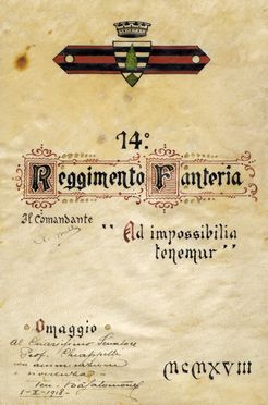 Raccolta di 25 fotografie 14 Reggimento Fanteria 'Pinerolo'.  - Asta Grafica & Libri - Libreria Antiquaria Gonnelli - Casa d'Aste - Gonnelli Casa d'Aste