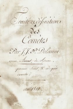  Delaune J. J. Pompe : Trait et Dfinition / des / Comtes - An 1812. Astronomia, Scienze tecniche e matematiche  - Auction Graphics & Books - Libreria Antiquaria Gonnelli - Casa d'Aste - Gonnelli Casa d'Aste