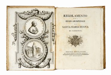  Covoni Girolami Marco : Regolamento del Regio Arcispedale di Santa Maria Nuova di Firenze. Storia locale, Medicina, Storia, Diritto e Politica  Giovanni Battista Cecchi  (Firenze, )  - Auction Graphics & Books - Libreria Antiquaria Gonnelli - Casa d'Aste - Gonnelli Casa d'Aste