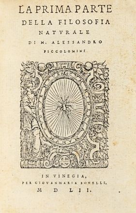  Piccolomini Alessandro : L'instrumento della filosofia...  - Asta Grafica & Libri - Libreria Antiquaria Gonnelli - Casa d'Aste - Gonnelli Casa d'Aste