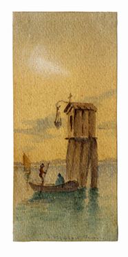  Frans Vervloet  (Mechelen, 1795 - Venezia, 1872) : Lotto composto di 2 acquerelli.  - Auction Graphics & Books - Libreria Antiquaria Gonnelli - Casa d'Aste - Gonnelli Casa d'Aste