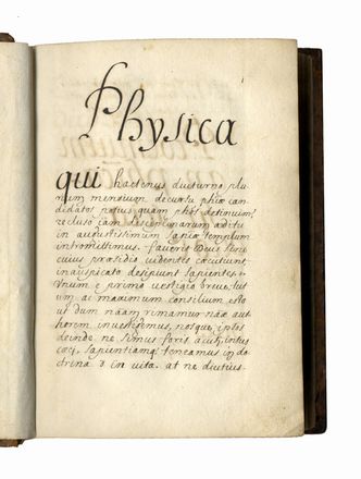 Physica. [Trattato scientifico].  - Asta Grafica & Libri - Libreria Antiquaria Gonnelli - Casa d'Aste - Gonnelli Casa d'Aste