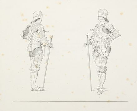 Abiti e fogge civili e militari dal I al XVIII secolo. Raccolta di disegni del cav. Federico Stibbert... Militaria  - Auction Graphics & Books - Libreria Antiquaria Gonnelli - Casa d'Aste - Gonnelli Casa d'Aste