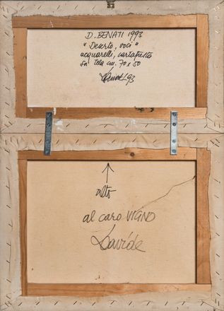 Davide Benati  (Reggio Emilia, 1949) : Deserto, voci.  - Asta Grafica & Libri - Libreria Antiquaria Gonnelli - Casa d'Aste - Gonnelli Casa d'Aste