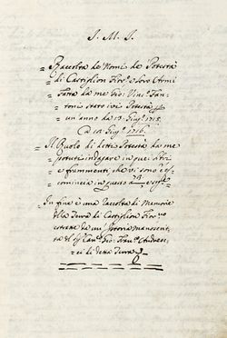  Fantoni Giovanni Vinicio : Raccolta de' nomi de Podest� / di Castiglion Fiorentino [?].  - Asta Grafica & Libri - Libreria Antiquaria Gonnelli - Casa d'Aste - Gonnelli Casa d'Aste