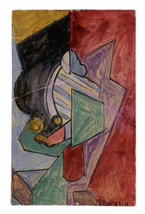  Antonio Marasco  (Nicastro, 1896 - Firenze, 1975) : Composizione futurista.  - Asta Grafica & Libri - Libreria Antiquaria Gonnelli - Casa d'Aste - Gonnelli Casa d'Aste