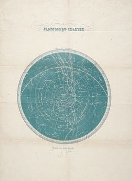 Planisfero celeste (emisfero australe ed emisfero boreale).  - Asta Grafica & Libri - Libreria Antiquaria Gonnelli - Casa d'Aste - Gonnelli Casa d'Aste