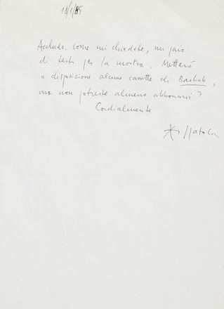  Spatola Adriano : L'oblò. Romanzo.  Pier Luigi Ferro  - Asta Grafica & Libri - Libreria Antiquaria Gonnelli - Casa d'Aste - Gonnelli Casa d'Aste