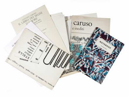 Raccolta di 20 opere tra opuscoli, riviste e manifesti di mostre, sulla poesia visuale.  Luciano Caruso  - Asta Grafica & Libri - Libreria Antiquaria Gonnelli - Casa d'Aste - Gonnelli Casa d'Aste