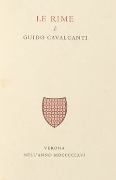  Cavalcanti Guido : Le Rime. Bodoni, Figurato, Mardersteig, Collezionismo e Bibliografia, Collezionismo e Bibliografia, Collezionismo e Bibliografia  - Auction Graphics & Books - Libreria Antiquaria Gonnelli - Casa d'Aste - Gonnelli Casa d'Aste