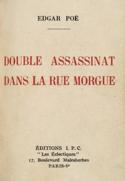  Poe Edgar Allan : Double assassinat dans la rue morgue. Illustrations de Cura. Letteratura inglese, Illustrati per l'infanzia, Figurato, Letteratura straniera, Libro d'Artista, Letteratura, Letteratura, Collezionismo e Bibliografia, Letteratura, Collezionismo e Bibliografia  - Auction Graphics & Books - Libreria Antiquaria Gonnelli - Casa d'Aste - Gonnelli Casa d'Aste