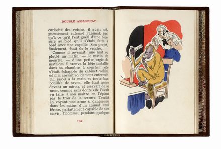  Poe Edgar Allan : Double assassinat dans la rue morgue. Illustrations de Cura.  - Asta Grafica & Libri - Libreria Antiquaria Gonnelli - Casa d'Aste - Gonnelli Casa d'Aste