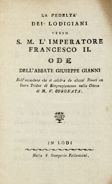 Lotto composto di 26 opuscoli e pubblicazioni su Lodi o editi a Lodi. Autori vari  - Auction Graphics & Books - Libreria Antiquaria Gonnelli - Casa d'Aste - Gonnelli Casa d'Aste