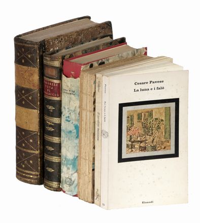 Raccolta di 6 opere di letteratura italiana.  Pier Paolo Pasolini, Cesare Pavese  (Santo Stefano Belbo, 1908 - Torino, 1950), Italo Calvino, Benvenuto Cellini, Giovanni Battista Baldelli Boni, Enrico Pappacena  - Asta Grafica & Libri - Libreria Antiquaria Gonnelli - Casa d'Aste - Gonnelli Casa d'Aste