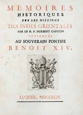  Parisot Pierre : Memoires historiques sur les missions des Indes orientales. Tome I (-III).  - Asta Grafica & Libri - Libreria Antiquaria Gonnelli - Casa d'Aste - Gonnelli Casa d'Aste