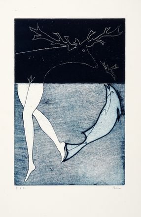  Masuo Ikeda  (Shenyang, 1934 - Atami, 1997) : Gennaio a Kyoto.  Bona Tibertelli De Pisis  (Roma, 1926 - Parigi, 2000)  - Asta Grafica & Libri - Libreria Antiquaria Gonnelli - Casa d'Aste - Gonnelli Casa d'Aste