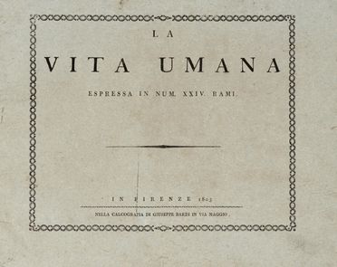  Giuseppe Piattoli [attribuito a] : LA VITA UMANA ESPRESSA IN NUM. XXIV. RAMI  - Auction Graphics & Books - Libreria Antiquaria Gonnelli - Casa d'Aste - Gonnelli Casa d'Aste