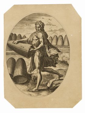  Cornelis Cort  (Hoorn, 1533 - Roma, 1578) : Gli dei pastori.  - Asta Grafica & Libri - Libreria Antiquaria Gonnelli - Casa d'Aste - Gonnelli Casa d'Aste