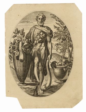  Cornelis Cort  (Hoorn, 1533 - Roma, 1578) : Gli dei pastori.  - Asta Grafica & Libri - Libreria Antiquaria Gonnelli - Casa d'Aste - Gonnelli Casa d'Aste