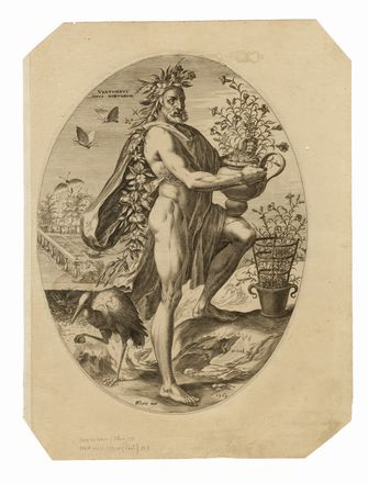  Cornelis Cort  (Hoorn, 1533 - Roma, 1578) : Gli dei pastori.  - Auction Graphics & Books - Libreria Antiquaria Gonnelli - Casa d'Aste - Gonnelli Casa d'Aste
