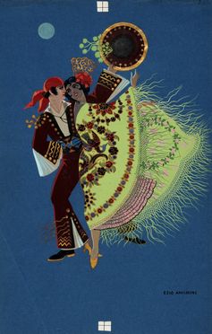  Ezio Anichini  (Firenze, 1886 - 1948) : Lotto composto di 3 pochoir.  - Auction Graphics & Books - Libreria Antiquaria Gonnelli - Casa d'Aste - Gonnelli Casa d'Aste