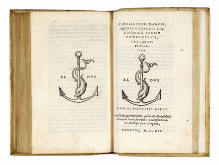  Cicero Marcus Tullius : De philosophia prima pars (-volumen secundum). Aldina, Collezionismo e Bibliografia  - Auction Graphics & Books - Libreria Antiquaria Gonnelli - Casa d'Aste - Gonnelli Casa d'Aste