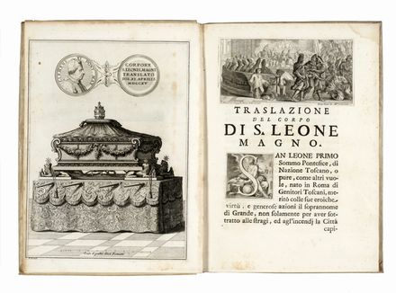  Sergardi Lodovico : Ragguaglio della solenne traslazione del corpo di s. Leone Magno [...] nella Basilica Vaticana...  - Asta Grafica & Libri - Libreria Antiquaria Gonnelli - Casa d'Aste - Gonnelli Casa d'Aste