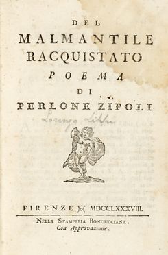  Lippi Lorenzo : Del malmantile racquistato. Letteratura italiana, Letteratura, Letteratura  Giovanni Battista Guarini  (Ferrara, 1538 - Venezia, 1612), Torquato Tasso, Alessandro Manzoni, Publius Papinius Statius  - Auction Graphics & Books - Libreria Antiquaria Gonnelli - Casa d'Aste - Gonnelli Casa d'Aste