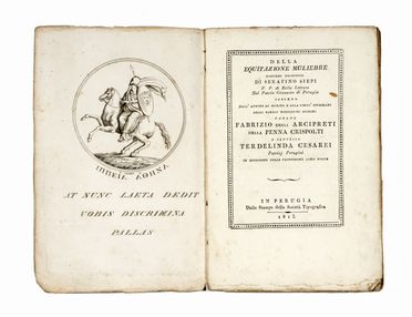  Garzoni Marino : L'arte di ben conoscere, e distinguere le qualit de' cavalli [...] seconda impressione.  Serafino Siepi  - Asta Grafica & Libri - Libreria Antiquaria Gonnelli - Casa d'Aste - Gonnelli Casa d'Aste