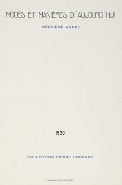  D'Houville Gérard [pseud. di Marie Louise Antoniette de Hérédia] : Modes et manières d'aujourd'hui. Douze acquarelles de Robert Bonfils... Figurato, Letteratura francese, Collezionismo e Bibliografia, Letteratura  Robert Étienne Bonfils  (Francia, 1886 - 1972), George Barbier  (Nantes, 1882 - Parigi, 1932)  - Auction Graphics & Books - Libreria Antiquaria Gonnelli - Casa d'Aste - Gonnelli Casa d'Aste
