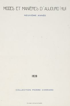  D'Houville Grard [pseud. di Marie Louise Antoniette de Hrdia] : Modes et manires d'aujourd'hui. Douze acquarelles de Robert Bonfils... Figurato, Letteratura francese, Collezionismo e Bibliografia, Letteratura  Robert tienne Bonfils  (Francia, 1886 - 1972), George Barbier  (Nantes, 1882 - Parigi, 1932)  - Auction Graphics & Books - Libreria Antiquaria Gonnelli - Casa d'Aste - Gonnelli Casa d'Aste