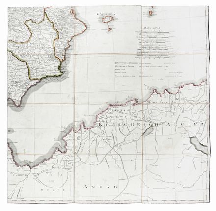  Lopez Thomas : Carte de L'Espagne et du Portugal. Cartografia, Geografia e viaggi  - Auction Graphics & Books - Libreria Antiquaria Gonnelli - Casa d'Aste - Gonnelli Casa d'Aste