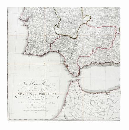  Lopez Thomas : Carte de L'Espagne et du Portugal. Cartografia, Geografia e viaggi  - Auction Graphics & Books - Libreria Antiquaria Gonnelli - Casa d'Aste - Gonnelli Casa d'Aste