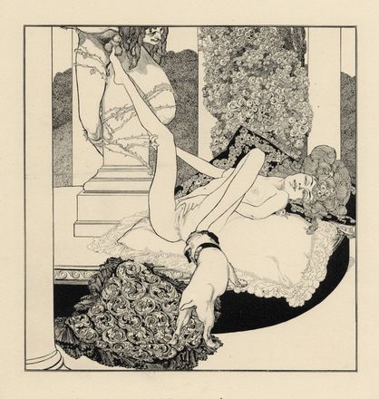  Franz Von Bayros (detto Choisy Le Conin)  (Agram, 1866 - Vienna, 1924) : Lotto composto di 11 tavole da Erzählungen am Toilettentische von Choisy Le Conin.  - Asta Grafica & Libri - Libreria Antiquaria Gonnelli - Casa d'Aste - Gonnelli Casa d'Aste