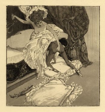  Franz Von Bayros (detto Choisy Le Conin)  (Agram, 1866 - Vienna, 1924) : Lotto composto di 2 tavole erotiche.  - Asta Grafica & Libri - Libreria Antiquaria Gonnelli - Casa d'Aste - Gonnelli Casa d'Aste
